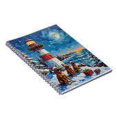 Carnet Belgian Malinois Noël Phare Vacances (Côté Droit)