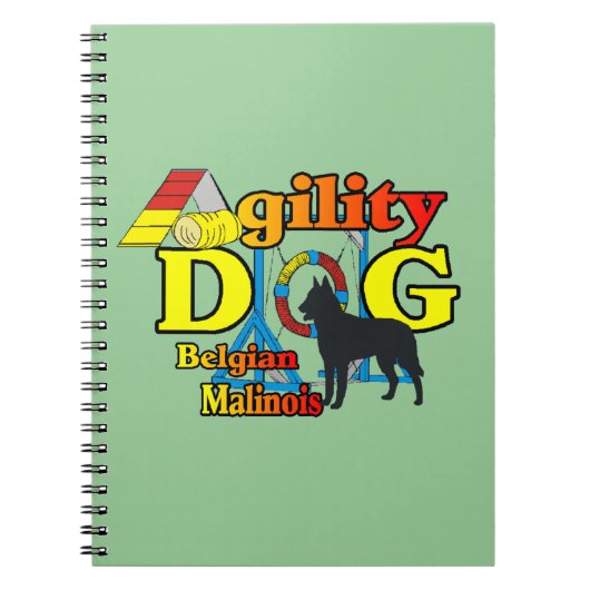 Carnet Belgique Malinois Agilité (Devant)