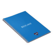 Carnet Belinda Cœur Bleu (Côté Droit)