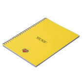 Carnet Belinda Cœur Jaune (Côté gauche)