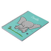 Carnet Belle adorable dessin d'éléphant bébé (Côté gauche)