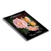 Carnet Belle adresse rose Roses (Côté Droit)