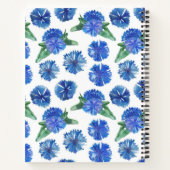 Carnet Belle aquarelle bleu cornfleurs (Dos)