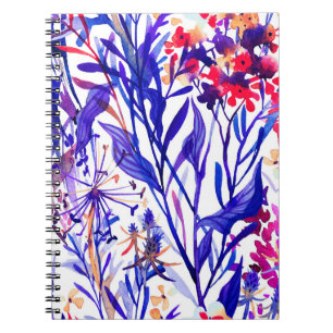 Carnet Belle aquarelle fleurie sans couture motif