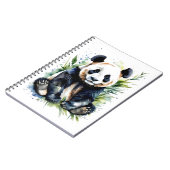 Carnet Belle aquarelle Panda Bear (Côté gauche)