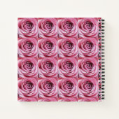 Carnet Belle aquarelle rose rose rose fleur (Dos)