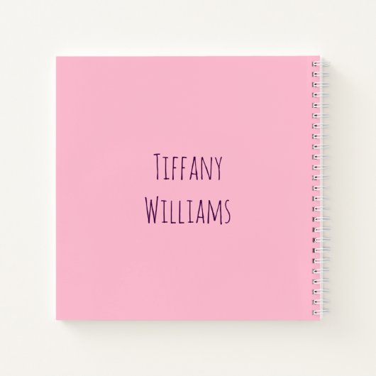 Carnet Belle Azalea Rose (Dos)