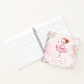 Carnet Belle ballerine florale anniversaire fille cadeau  (Intérieur)
