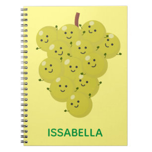 Carnet Belle bande de raisins amusante illustration