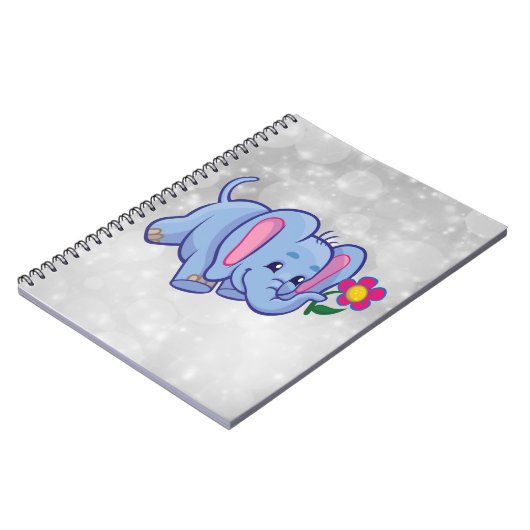 Carnet Belle bande dessinée d'éléphant (Côté gauche)