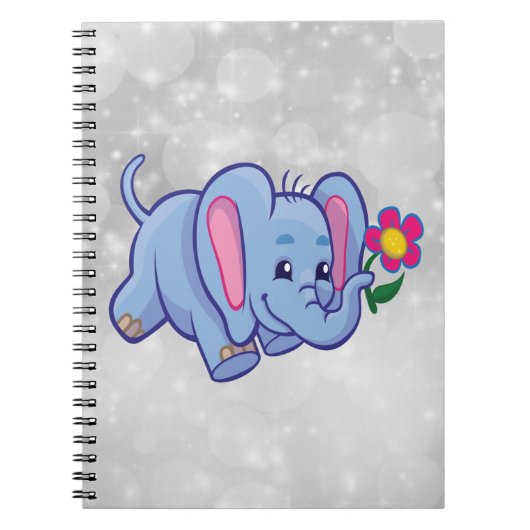 Carnet Belle bande dessinée d'éléphant (Devant)