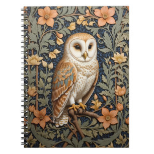 Carnet Belle Barne Vintage Owl William Morris Inspiré