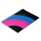 Carnet Belle Bisexual Fierté Drapeau mignon Personnalisé (Côté gauche)