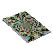 Carnet Belle boho rose, roses rouges, aquarelle florale (Côté Droit)