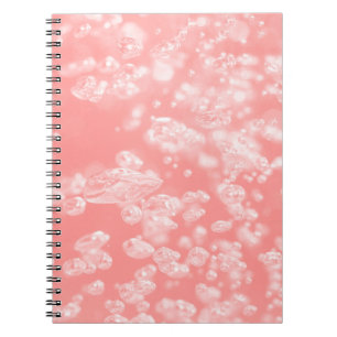 Carnet Belle bulle d'air bokeh passe rose clair abstrait