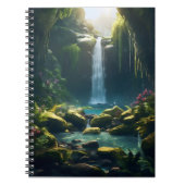 Carnet Belle Cascade Magique Enchantée Forêt (Devant)