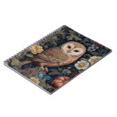 Carnet Belle chouette dans le jardin style Art nouveau (Côté gauche)