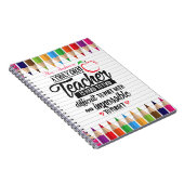 Carnet Belle Citation d'appréciation de l'enseignant (Côté Droit)