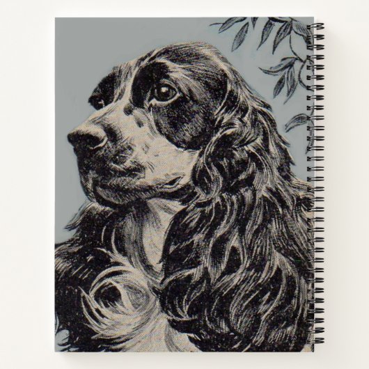 Carnet belle cocker spaniel (Dos)