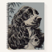 Carnet belle cocker spaniel (Devant)