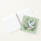 Carnet Belle colombe blanche (Intérieur)