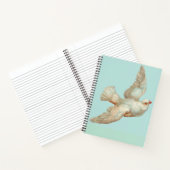 Carnet belle colombe blanche (Intérieur)