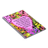 CARNET BELLE CONCEPTION FLORALE PSALM 23 (Côté Droit)