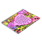 CARNET BELLE CONCEPTION FLORALE PSALM 23 (Côté gauche)