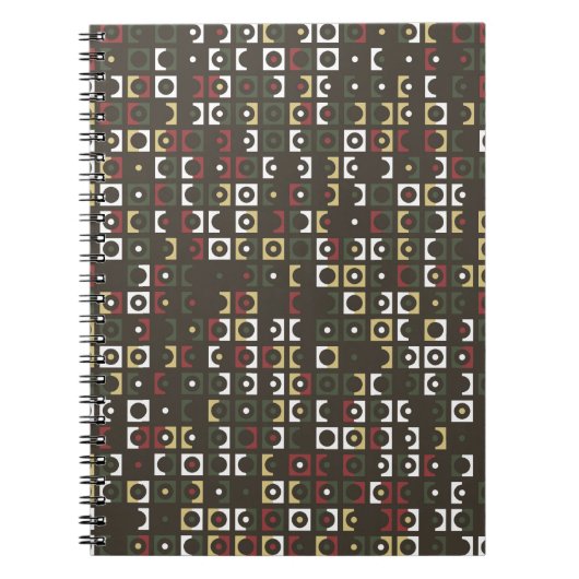 Carnet Belle conception géométrique motif abstrait, art, (Devant)