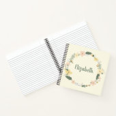 Carnet Belle couronne fleurie (Intérieur)