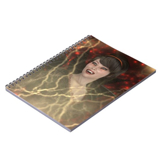 Carnet Belle Dame Vamp Style De Sorcière Parfaite Pour Ha (Côté gauche)