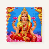 Carnet Belle déesse Golden Lakshmi Diwali (Devant)