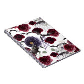 Carnet Belle déplaisante | Roses gothiques foncés avec ch (Côté Droit)