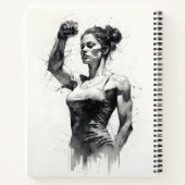Carnet Belle Dessin De Femme De Bodybuilder Femme (Dos)