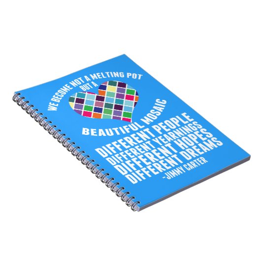 Carnet Belle Diversité Citation Pro Immigration (Côté Droit)