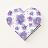 Carnet belle élégante pattée continu imprimé fleur (Dos)