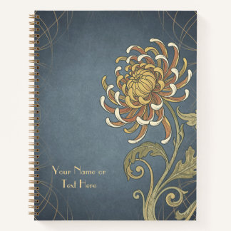 Carnet Belle Époque Botanicals: Golden Chrysanthemum