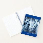 Carnet Belle équipe Cheval Hiver Conduite photo (Intérieur)