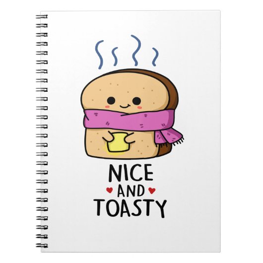 Carnet Belle Et Cute Toast Beurre Pun (Devant)