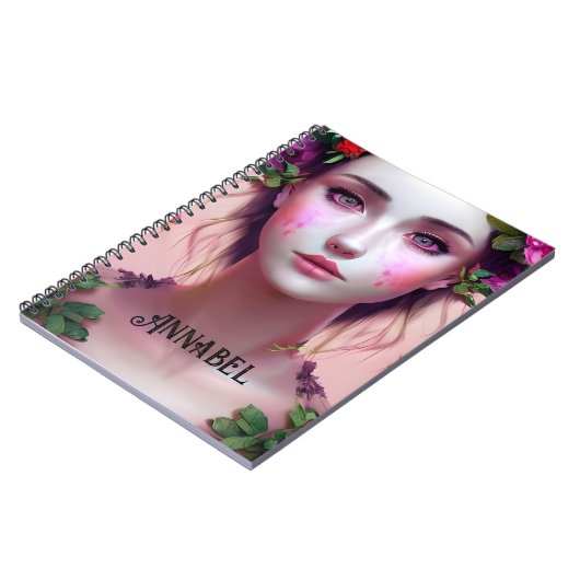 Carnet Belle Ethereal Enchanted Femme Imaginaire Art (Côté gauche)