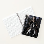Carnet Belle Fée Gothique sur Cheval Noir (Intérieur)