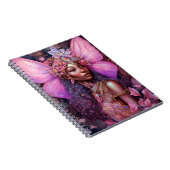 Carnet Belle Fée noire fille Imaginaire Art (Côté Droit)