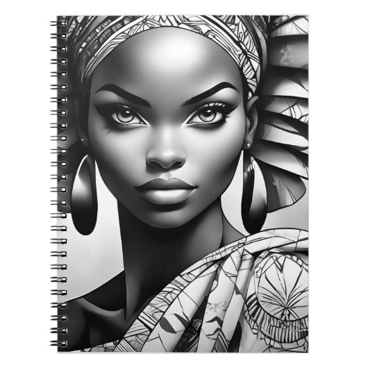 Carnet Belle femme africaine (Devant)