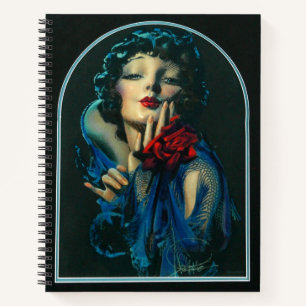 Carnet belle femme des années 1920