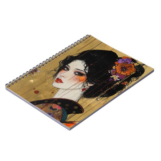 Carnet Belle femme en Kimono (Côté gauche)