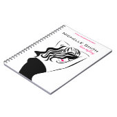 Carnet Belle fille avec le marquage à chaud de (Côté gauche)