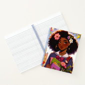 Carnet Belle fille de l'école Anime afro-américaine (Intérieur)