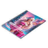 Carnet Belle fille de Noël rose 01 (Côté gauche)