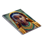 Carnet belle fille d'origine centrafricaine, (Côté Droit)