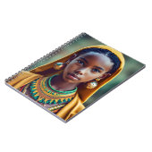 Carnet belle fille d'origine centrafricaine, (Côté gauche)